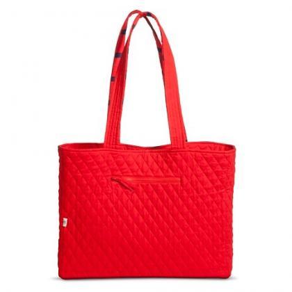 Women's Cotton Quilted Tote Handbag