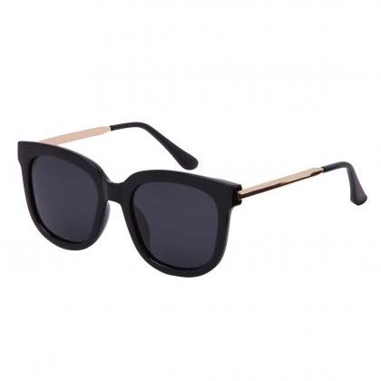 Retro Black Lenses Oversized Square Sunglasses
