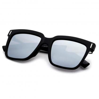 Square Frame Smoke Lens Sunglasses