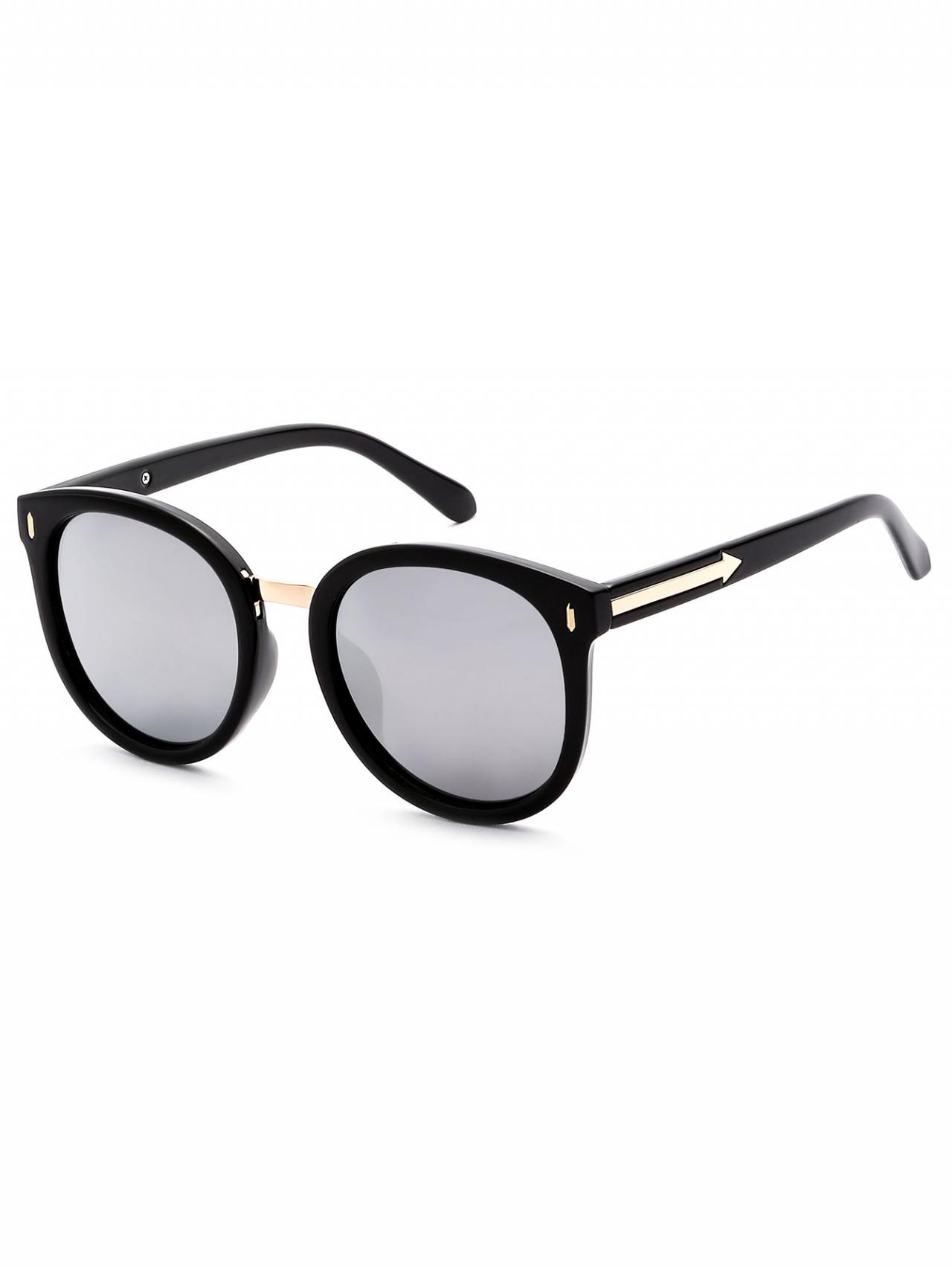 Black Frame Grey Lens Cat Eye Sunglasses